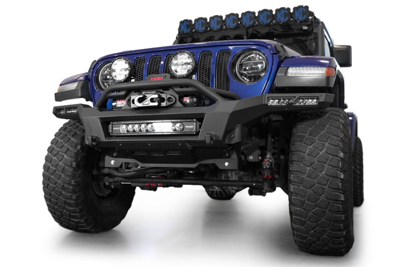 Jeep Gladiator JT Bumper - Rear - Addictive Desert Designs - Phantom Winch - Hammer Black - `18-`24